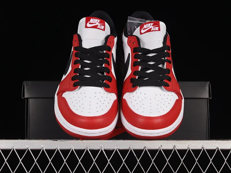 All categories Air Jordan Jordan series basketball shoes Air Jordan 1 Low pure original version Air Jordan 1 Low OG "Chicago" AJ1 Joe 1 Chicago full head layer low-top basketball shoes 705329-600